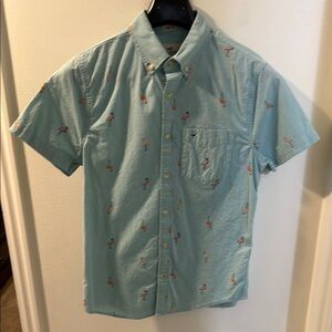 Hollister Blue Casual Button Down Shirt Lightweight